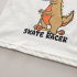 Комплект от Тениска с Щампа и Къс, Дънков Панталон с Бродерии Skate Dino - 2 части