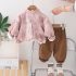 Комплект от Модерна Риза с Класическа Яка, Джобове, Блузка и Панталон Neutral Vibes Pink - 3 части