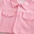 Модерен, Спортен Комплект с Класическа Яка и Тик-Так Копчета Sporty Pink Glam - 2 части