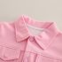 Модерен, Спортен Комплект с Класическа Яка и Тик-Так Копчета Sporty Pink Glam - 2 части
