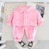 Модерен, Спортен Комплект с Класическа Яка и Тик-Так Копчета Sporty Pink Glam - 2 части