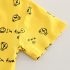 Комплект от Модерна Тениска и Къс, Дънков Панталон Street Smiles Yellow - 2 части