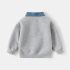 Комплект от Модерна Блузка/Суитшърт с Деним Яка и Дънков Панталон Trendy Honey Bear Grey – 3 части