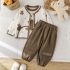Комплект от Бомбър с Щампи на Мечета, Блузка и Панталон Twinkle Bear - 3 части