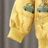 Комплект от Суитшърт с Качулка, Раирана Блузка и Деним Панталон Smiley Ride Yellow - 3 части