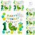 Комплект от 23 бр. Балонa (Фолио и Латекс) + Висулка Happy Birthday Dino