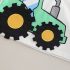 Комплект от Тениска с 3Д Елементи и Дънков, Къс Панталон Tractor Denim Build - 2 части