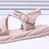 Сандали от Еко Кожа с Тюлени Детайли, Перли и Велкро Закопчаване Lux Rosette