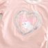 Комплект от Тениска с Лек Буфан Ръкав и Къс Панталон Puppy Charm Pink - 2 части