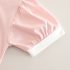 Комплект от Тениска с Лек Буфан Ръкав и Къс Панталон Puppy Charm Pink - 2 части