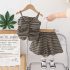 Комплект от Топ с Набор и Пола/Панталон Stripe Chic Olive - 2 части