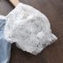 Рокля от Деним с Буфан Ръкав от Дантела и Перлени 3Д Елементи Lace Flowers