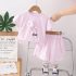 Комплект от Тениска с 3Д Цвете и Къс Панталон Blossom Wink - 2 части