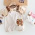 Комплект от Тениска и Гащеризон с Апликация Bear Wink - 2 части