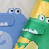 Комплект от Тениска и Деним Панталон с Шампи и 3Д Елементи Dino Play - 2 части