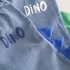 Комплект от Тениска и Деним Панталон с Щампи и 3Д Елементи Dino Play White - 2 части