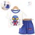 Комплект от Тениска със Супергерой и Къс Панталон Hero Shorts Blue - 2 части