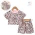 Комплект с Леопардов Принт и 3Д Апликация Leopard Cartoon Pink - 2 части