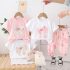 Комплект с 3Д Апликация и Декоративна Перла Pearl Ribbon Beige - 2 части