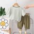Комплект от Муселин с Добавени Елементи Pocket Bear Olive – 2 части