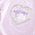 Комплект от Тениска с Лек Буфан Ръкав и Къс Панталон Puppy Charm Violet - 2 части