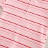 Комплект от Раирана Тениска и Дънкови Панталонки с Бохо Пискюли Riviera Stripes Pink - 2 части
