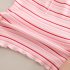 Комплект от Раирана Тениска и Дънкови Панталонки с Бохо Пискюли Riviera Stripes Pink - 2 части