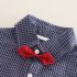 Официален Комплект с Карирана Риза, Панталон, Тиранти и Папионка Stylish Suspenders - 4 части