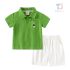 Спортно - Елегантен Комлект от Блузка с Класическа Яка и Къс Панталон Teddy Polo Green - 2 части