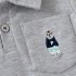 Спортно - Елегантен Комлект от Блузка с Класическа Яка и Къс Панталон Teddy Polo Grey - 2 части