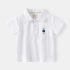 Спортно - Елегантен Комлект от Блузка с Класическа Яка и Къс Панталон Teddy Polo White - 2 части
