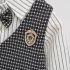 Официален, Кариран Комплект от Елек, Риза, Папионка и Панталон Classy Tux - 4 части