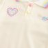 Комплект с Цветни Кантове, Класическа Яка и Бродерии Love Rainbow Vanilla - 2 части