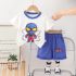 Комплект от Тениска със Супергерой и Къс Панталон Hero Shorts Blue - 2 части