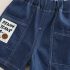 Комплект от Тениска и Дънков, Къс Панталон с Контрастен Шев Jurassic Denim - 2 части
