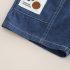 Комплект от Тениска и Дънков, Къс Панталон с Контрастен Шев Jurassic Denim - 2 части