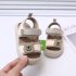 Сандали с Велкро Закопчаване и 3Д Декорация Sunny Cub Vanilla