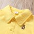 Спортно-Елегантно Боди с Класическа Яка Teddy Classic Yellow