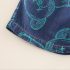Комплект от Деним Риза със Щамповани Елемнти, Тениска и Къс Панталон Denim Doodles - 3 части