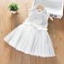 Официална Рокля с Туту Пачка, Инкрустирани Камъчета и Френска Дантела White Elegance