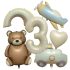 Комплект от 6 бр. Фолиеви Балони Bear Adventure