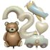 Комплект от 6 бр. Фолиеви Балони Bear Adventure