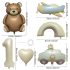 Комплект от 6 бр. Фолиеви Балони Bear Adventure