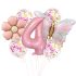 Комплект от 7 бр. Балонa (Фолио и Латекс) Butterly Flowerista