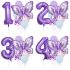 Комплект от 10 бр. Балонa (Фолио и Латекс) Butterfly Violet