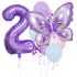 Комплект от 10 бр. Балонa (Фолио и Латекс) Butterfly Violet