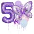 Комплект от 10 бр. Балонa (Фолио и Латекс) Butterfly Violet