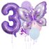 Комплект от 10 бр. Балонa (Фолио и Латекс) Butterfly Violet