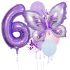 Комплект от 10 бр. Балонa (Фолио и Латекс) Butterfly Violet