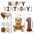 Мега Комплект от 35 бр. Балони (Фолио и Латекс) Happy Birthday Bear